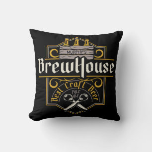 Coussin BrewHouse personnalisée Meilleure bière artisanale