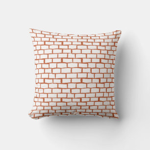Coussin Brick vintage : Détail Arrière - plan texturé.