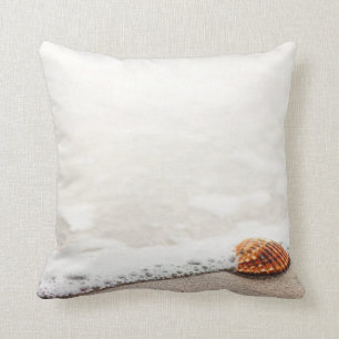 Coussin Bride Brown par le bord de la mer - carreau