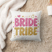 Coussin Bride Tribe Glitter Throw Pillow (Couverture)