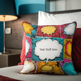 Coussin Bright Comic Book Pop Art