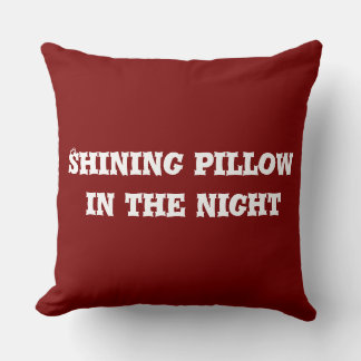 Coussin brillant la nuit