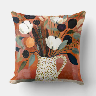 Coussin Brins de chute sombre Pichets tachetés