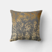 Coussin brique élégante fausse or et bracelet gris (Verso)