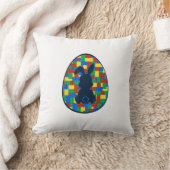 Coussin Briques de construction Lapin de Pâques Garçons Fi (Couverture)