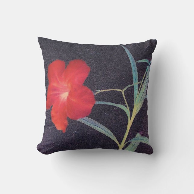 Coussin Brise rouge rustique (Recto)