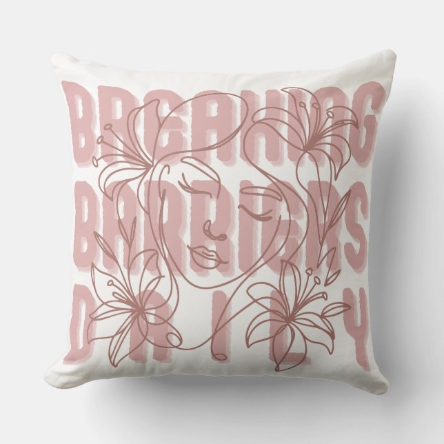 Coussin Briser les obstacles Quotidienne Femmes Autonomisa (Recto)