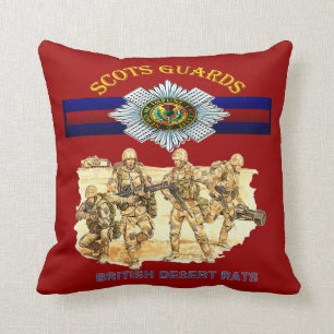 Coussin britannique de rats de désert de gardes