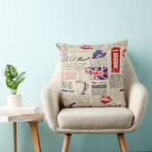 Coussin British newspaper pattern (Chaise)