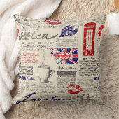 Coussin British newspaper pattern (Couverture)