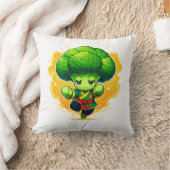 Coussin Broccoli Karate Kid — Cute Veggie Warrior (Couverture)
