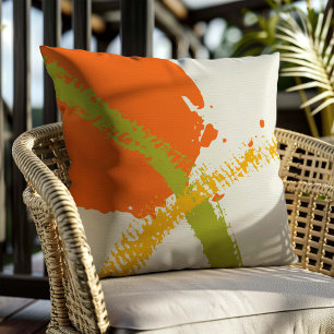 Coussin Brochures modernes - Orange, Vert & Jaune