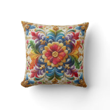 Broderie Arc-en-ciel Fleur à l'aspect floral