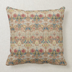 Coussin Broderie florale Vintage William Morris en 1875