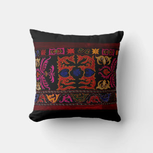 Coussin Broderie géométrique Xinjiang