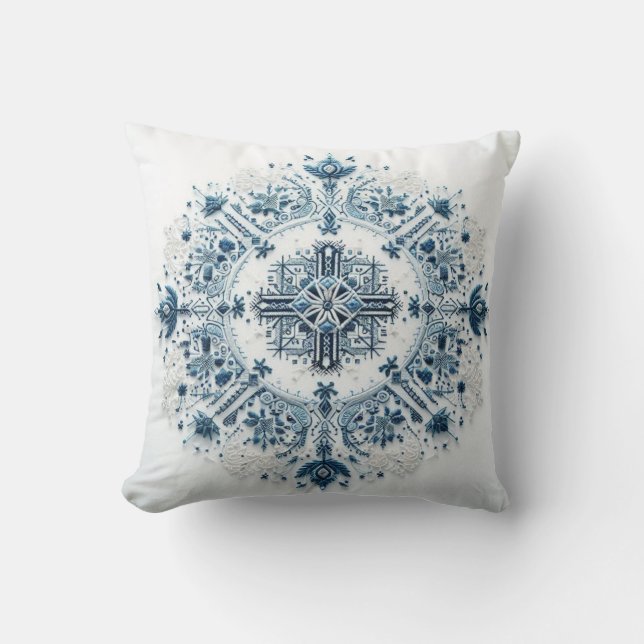Coussin Broderie intemporelle (Recto)