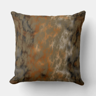 Coussin Bronze et marbre de cuivre Abstrait