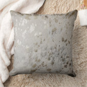 Coussin Bronze Or Cowhide Imprimer Métallurgique Throw Cus (Couverture)