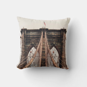 Coussin Brooklyn Bridge en New Yorkabstract, amérique, ame
