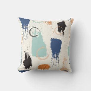 Coussin Brosse pastel abstrait sans couture motif retour