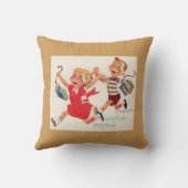 Coussin brother and sister on theiway to school (Verso)