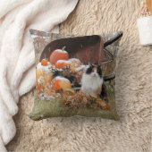 Coussin Brouette de chat de calicot des citrouilles (Blanket)