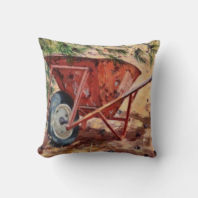 Coussin Brouette rouillée 2009 (Recto)