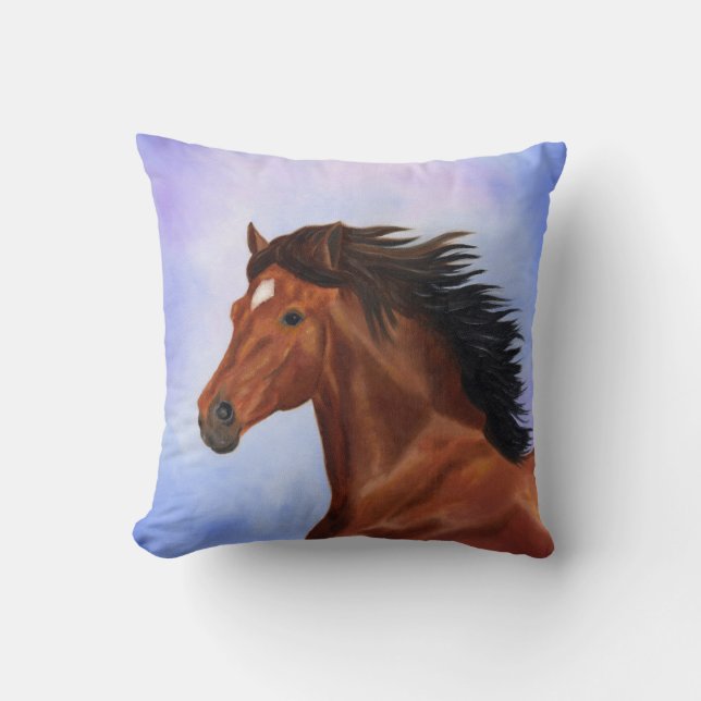 coussin Brown à cheval (Recto)
