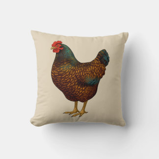 Coussin Brown Barnevelder Hen Chicken
