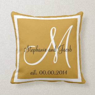 Coussin Brown clair Tan Mariage