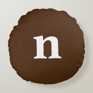 Coussin Brown Monogramme