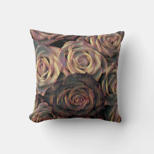 Coussin Brown, orange, copper, et or rose