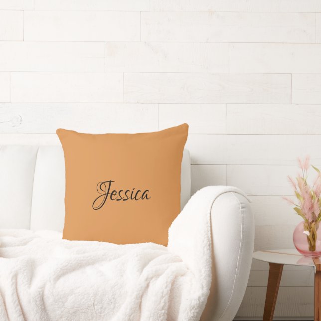 Coussin Brown simple nom de script simple (Canapé)