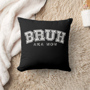Coussin Bruh Aka Maman Amusante Fête des Mères Rétro Vinta