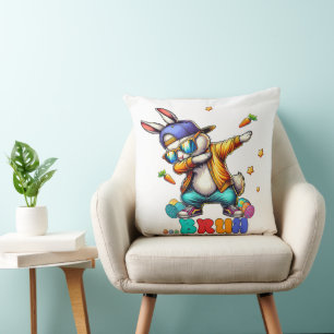 Coussin Bruh Dab Bunny Pâques Drôle