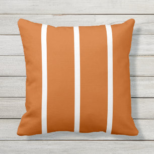 Coussin Brûlé Orange Blanc Peau