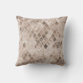 Coussin Brun beige doux écailles de sirène Glam 1 (Verso)