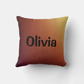 Coussin Brun clair et orange (Verso)