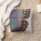 Coussin Brun énorme/ailes profondément bleues de papillon (Couverture)