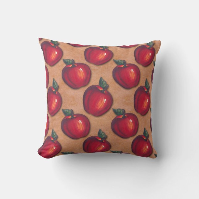 Coussin Brun rouge de pommes (Recto)