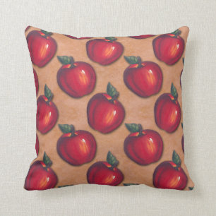 Coussin Brun rouge de pommes