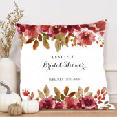 Coussin Brunch & Bubbly Automnal Rustique pour une Mariée