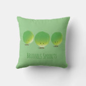 Coussin Brussels Sprout Food Vegetable (Verso)
