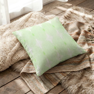 Coussin Brutalist Pulse: Pistaccio Green & White