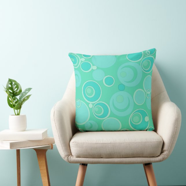 Coussin Bubblegum Bubbles partout Turquoise (Chaise)