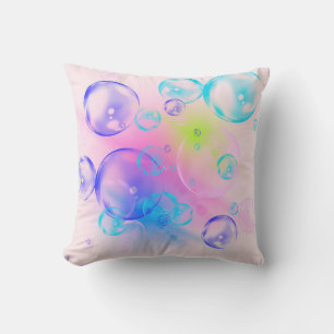 Coussin BUBBLES - Image Abstraite colorée de l'art fractal