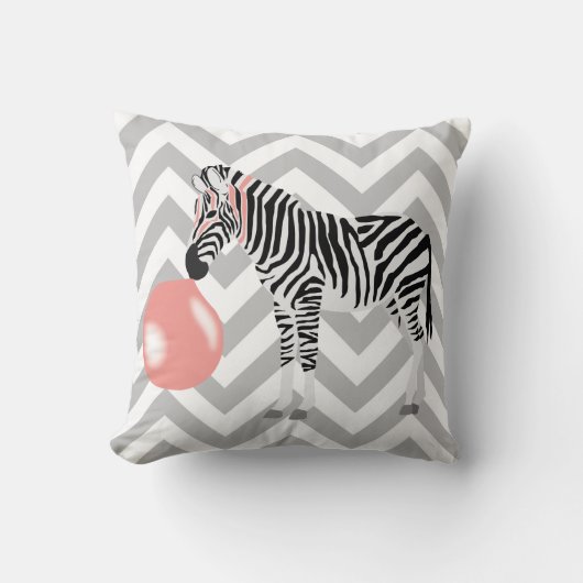 Coussin Buble Gum Zebra Blowbble (Recto)