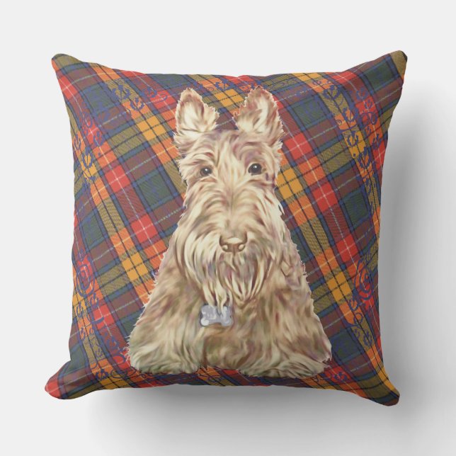 Coussin Buchanan Tartan Scottie (Recto)