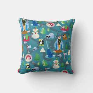 Coussin Buddy l'elfe et personnages Motif Turquoise
