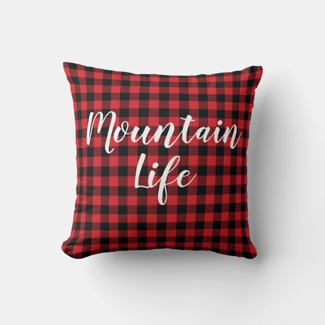Coussin Buffalo Check Mountain Life Pillow Pillow (Recto)